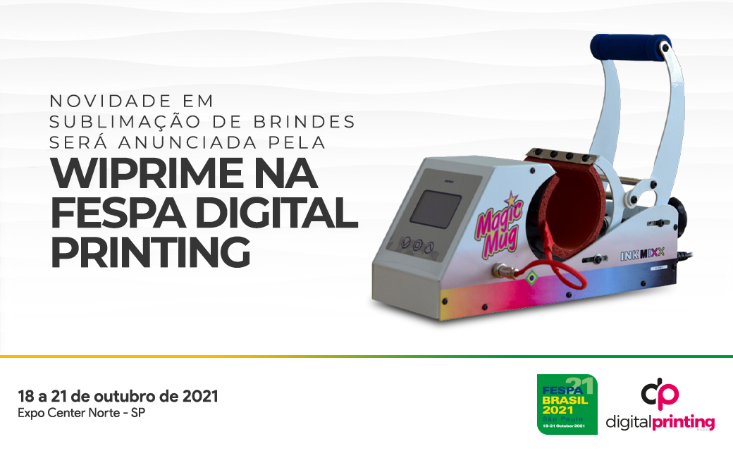 WiPrime lança prensa de caneca com tecnologia única na FESPA Digital Printing